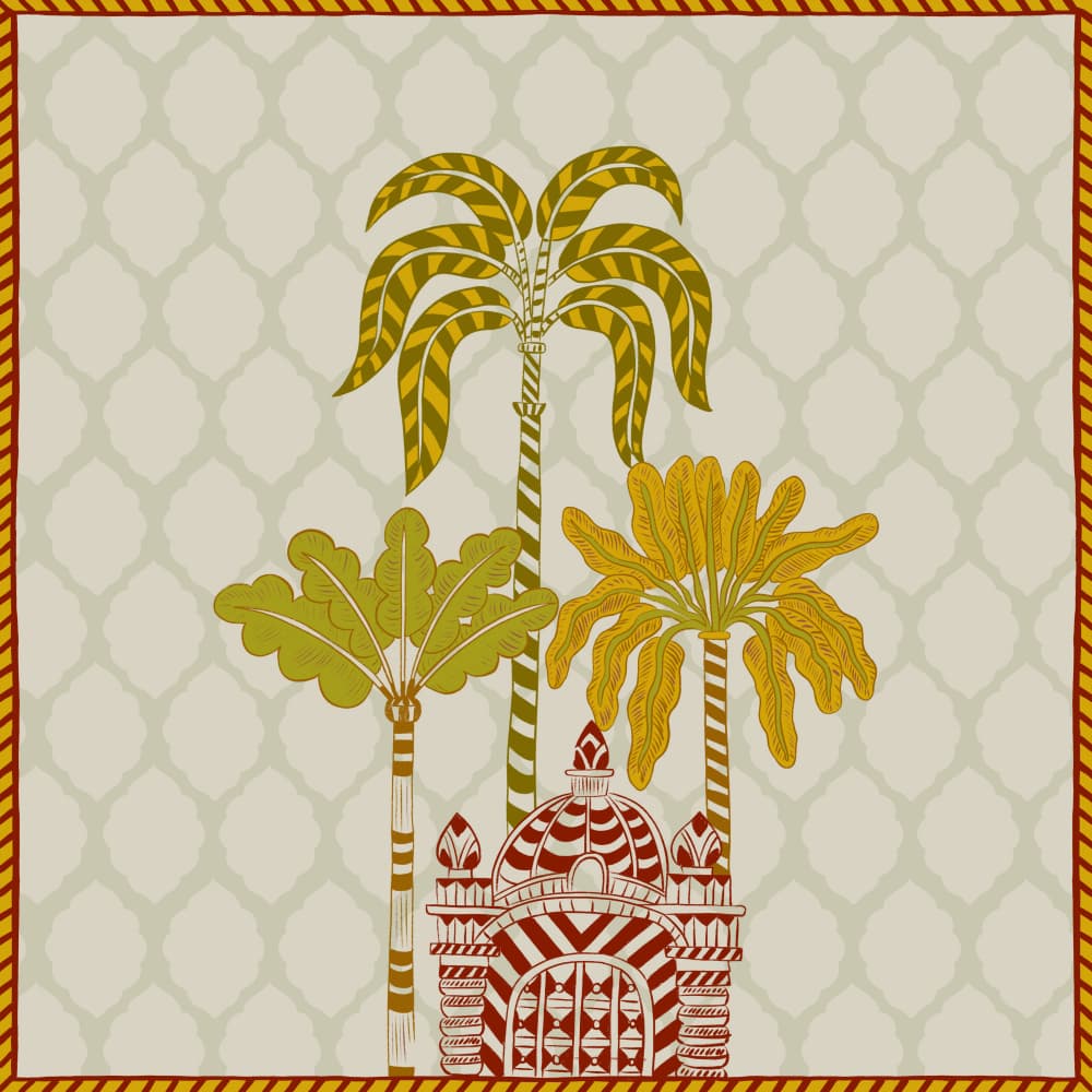 Ornate Desert Palms by Radhika Modi — canvas wall art