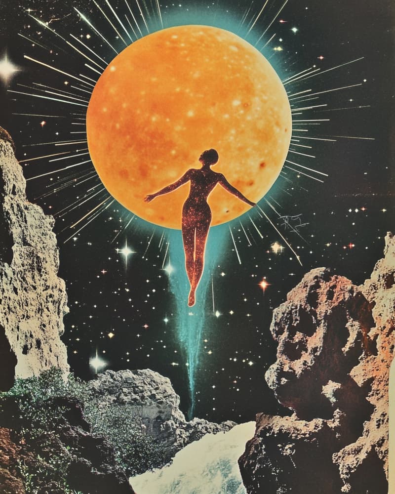 Moon Goddess Ascent by Samantha Hearn — canvas wall art