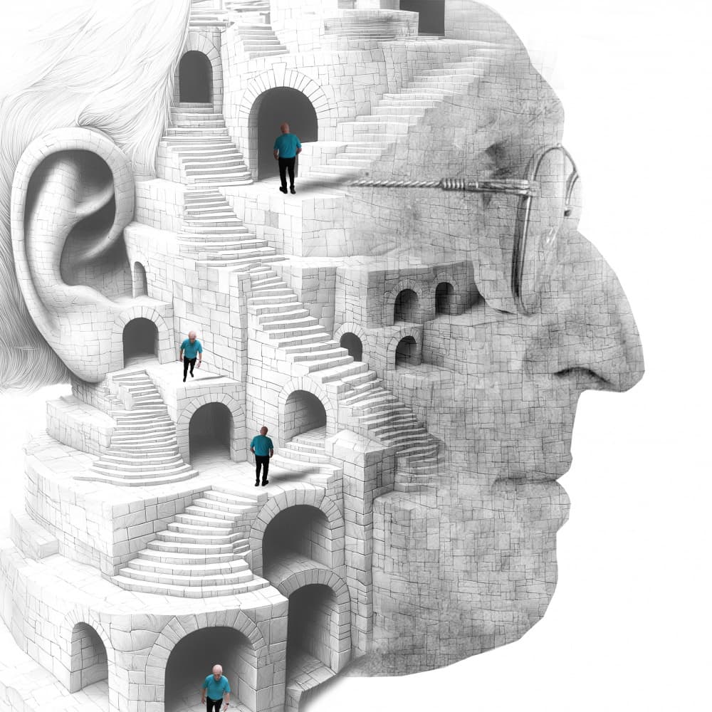 Mind's Labyrinth Journey by Dov Fuchs — canvas wall art