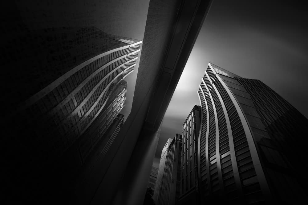 Dynamic Urban Architecture by Yoshihiko Wada — canvas wall art