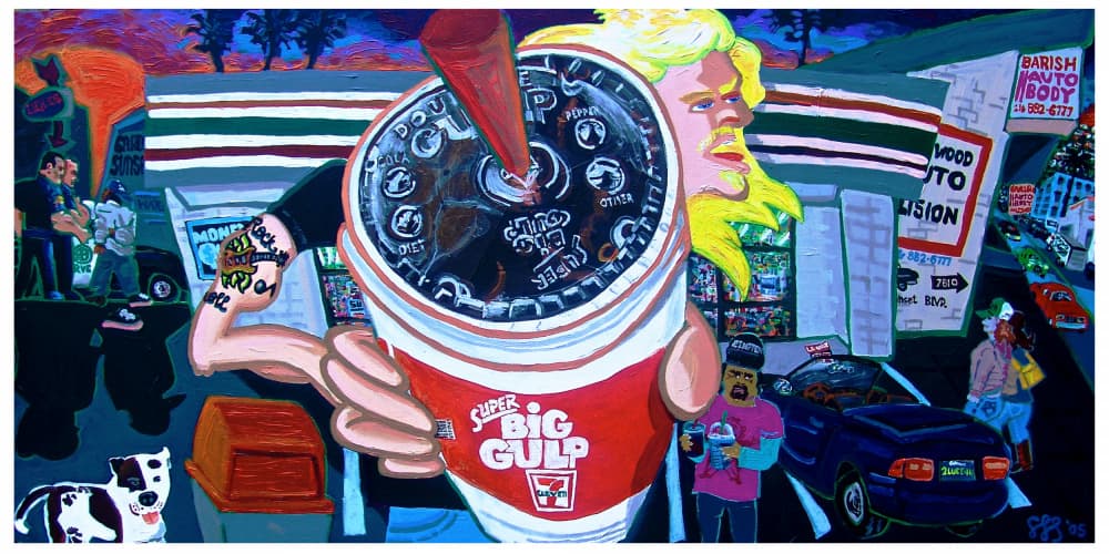 Pop Art City Scene by Steve Spencer — canvas wall art