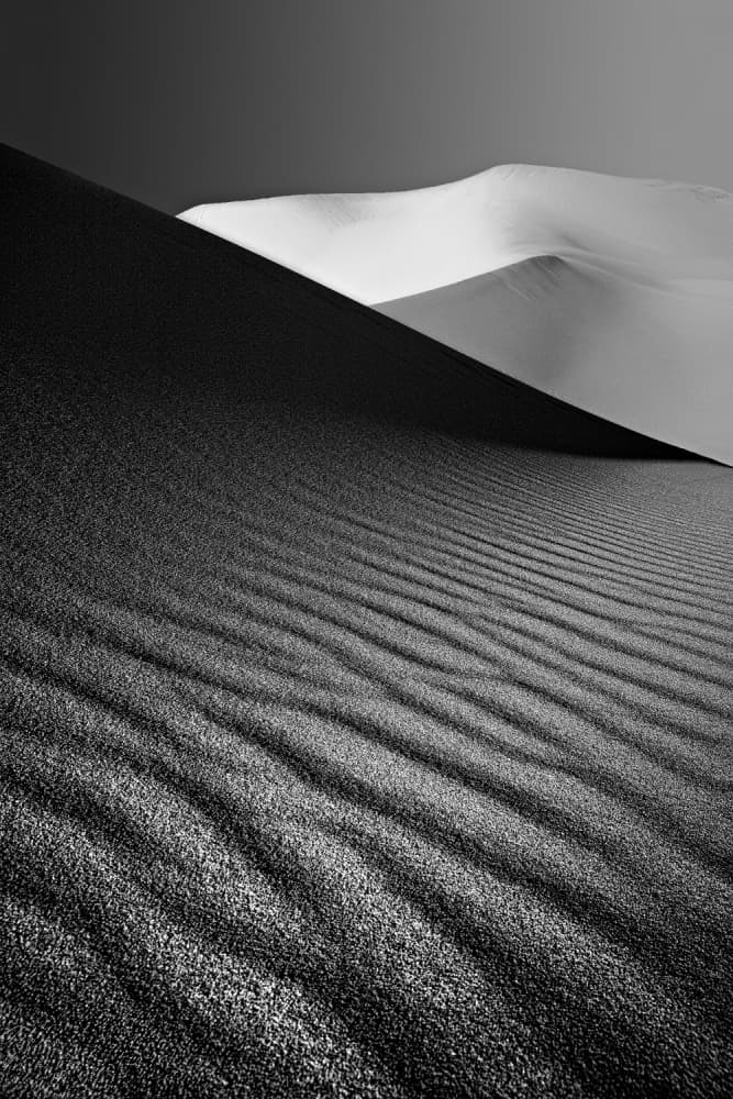 Desert Dunes Monochrome by Ali Barootkoob — canvas wall art