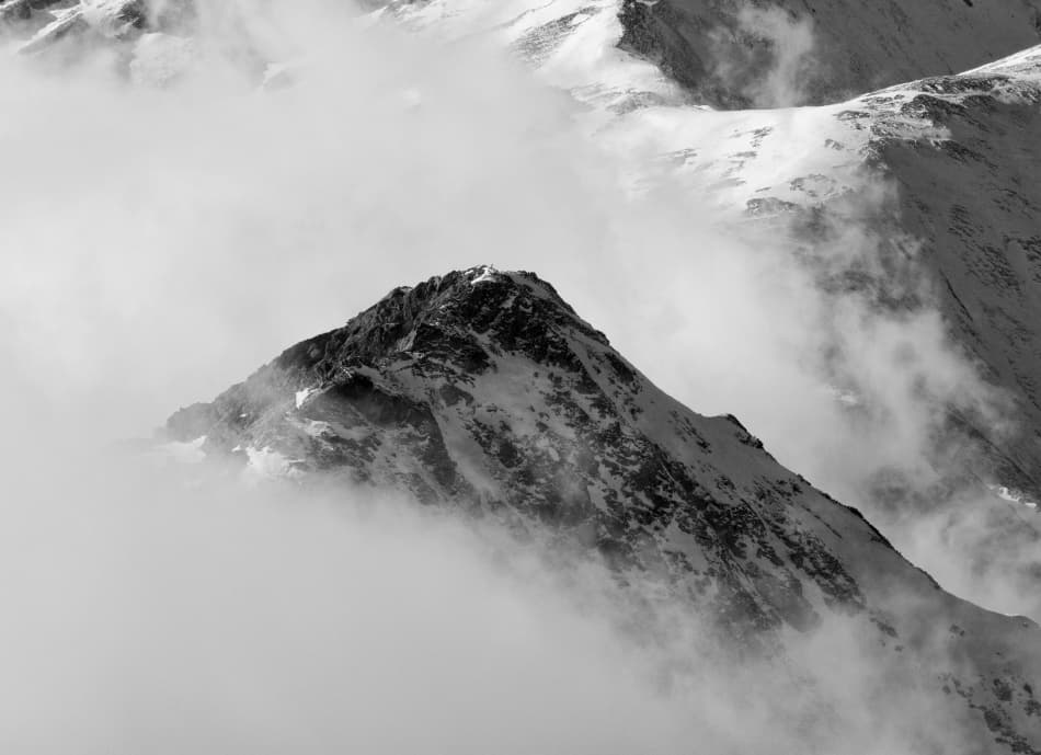 Dramatic Snowy Alpine Peak by Przemyslaw Kruk — canvas wall art
