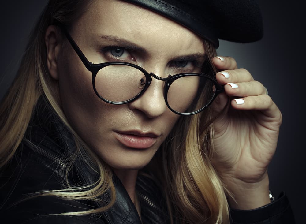 Intense Gaze Beret by Rostovskiy Anton — canvas wall art