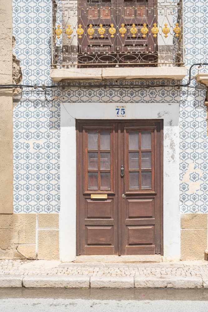 Ornate Tiled Entrance by Henrike Schenk — canvas wall art