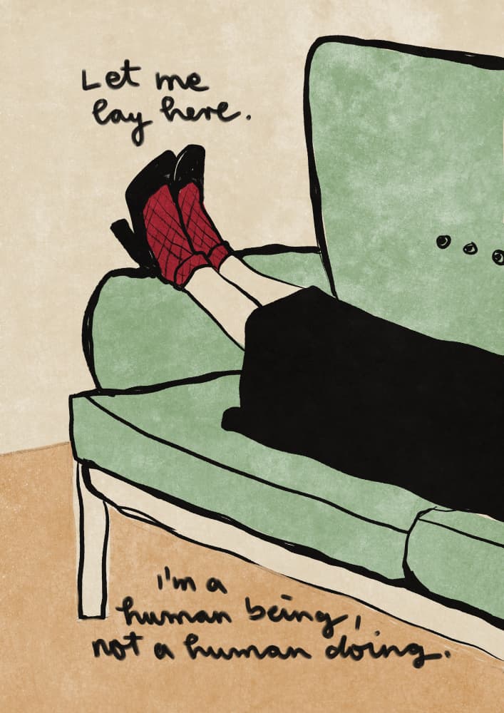 Let me lay here by Raissa Oltmanns — canvas wall art