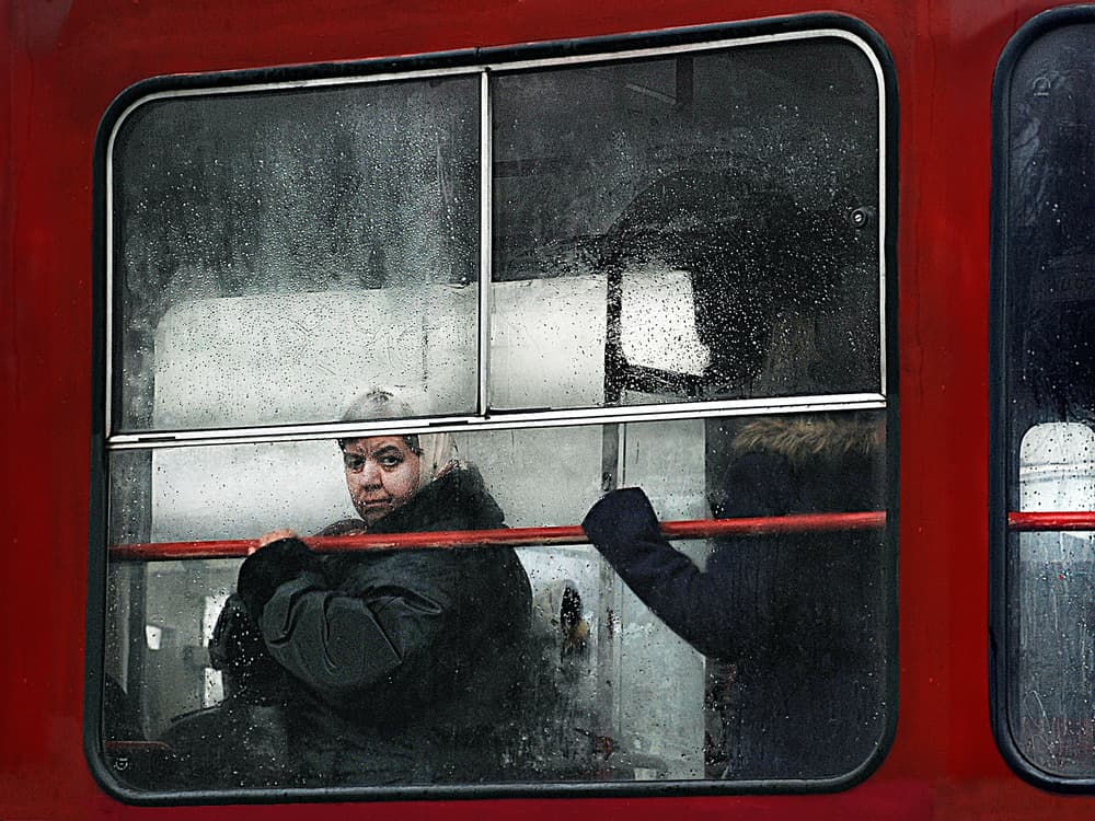Rainy City Passenger by Nicoleta Gabor — canvas wall art