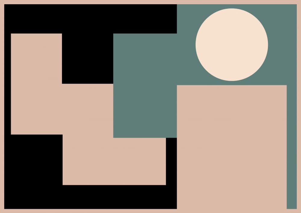 Geometric Block Composition by Nilesh Kulkarni — canvas wall art