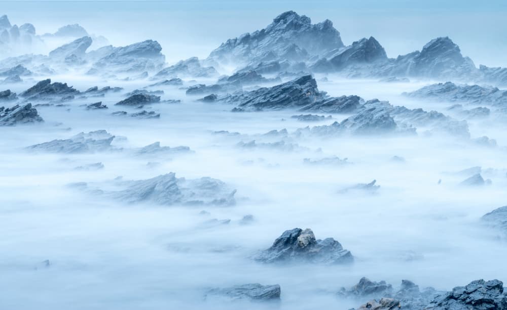 Ethereal Misty Coast by Tran Van Truong — canvas wall art