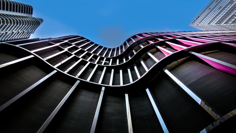 Curved Pink Architecture by Stephan Rückert — canvas wall art