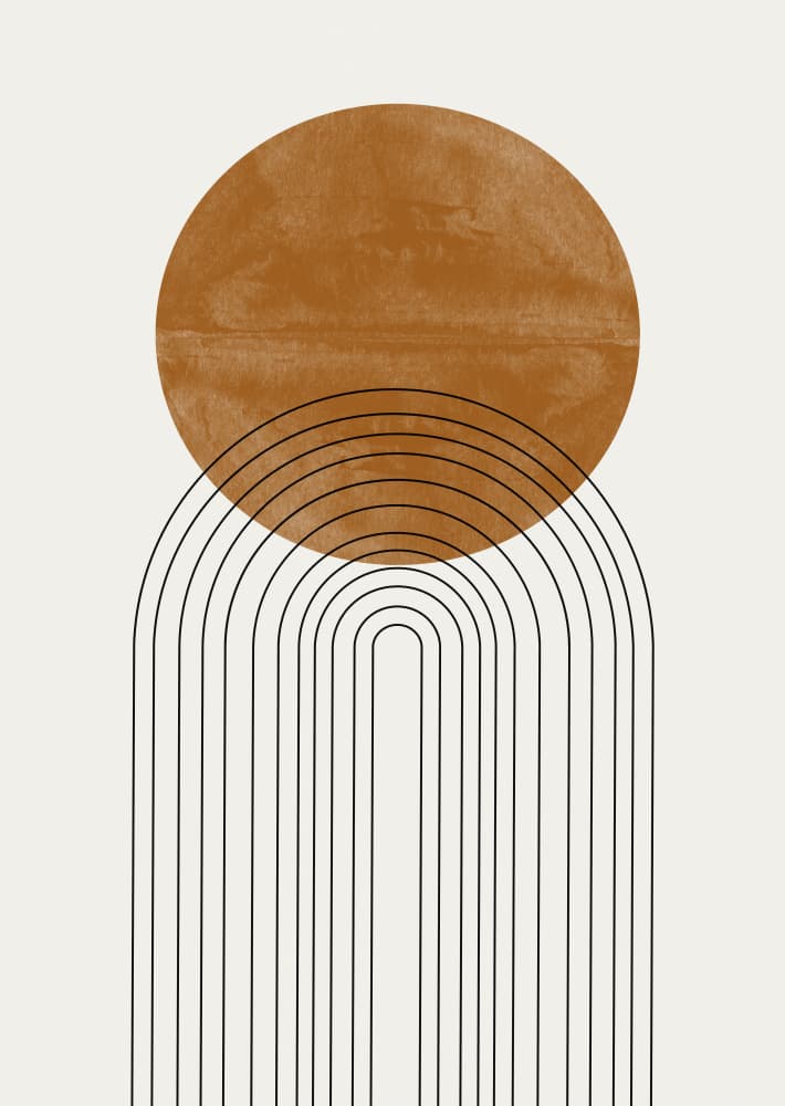 Golden Arch Echoes by THE MIUUS STUDIO — canvas wall art