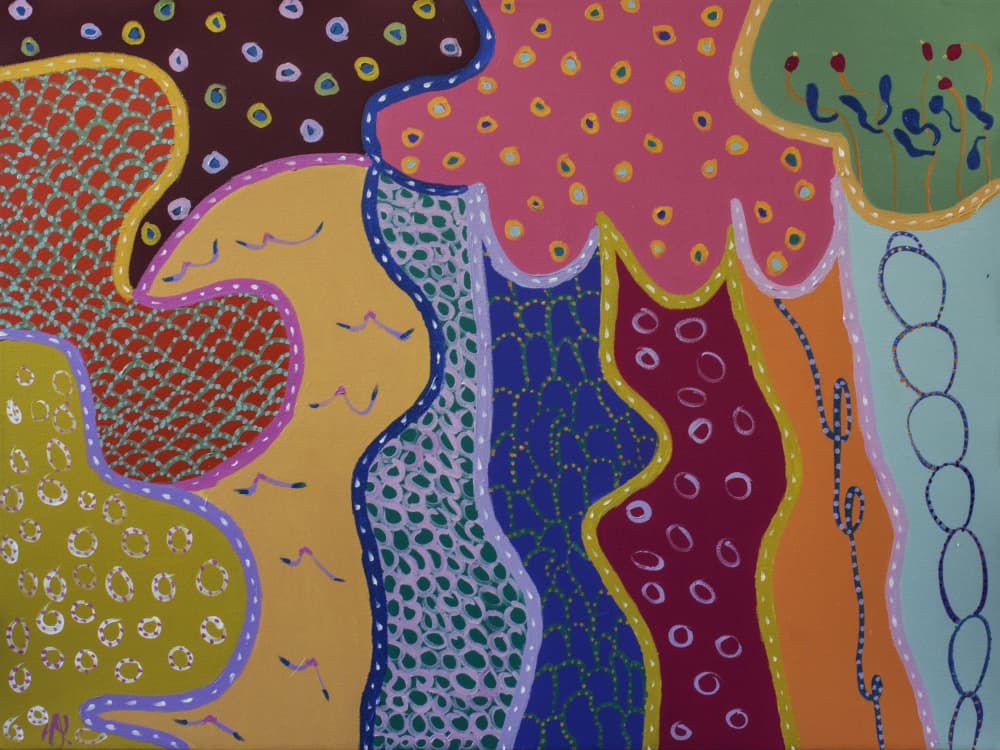 Vibrant Abstract Patterns by Helen Joynson — canvas wall art