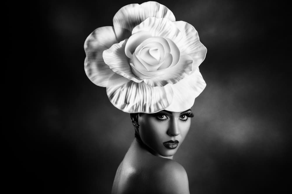 White Rose Gaze by Peppe Tambè — canvas wall art