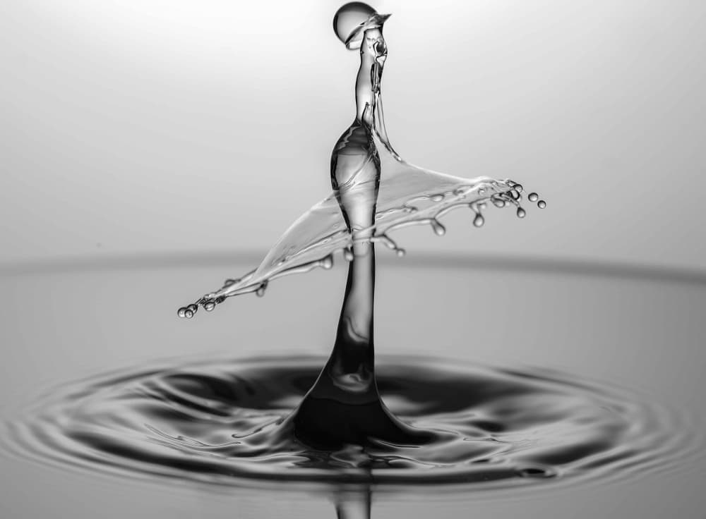 Graceful Water Sculpture by Yousef Sayadi — canvas wall art
