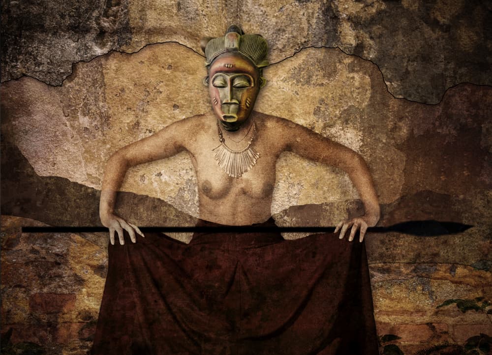 Powerful Masked Warrior by Jan Donckers — canvas wall art