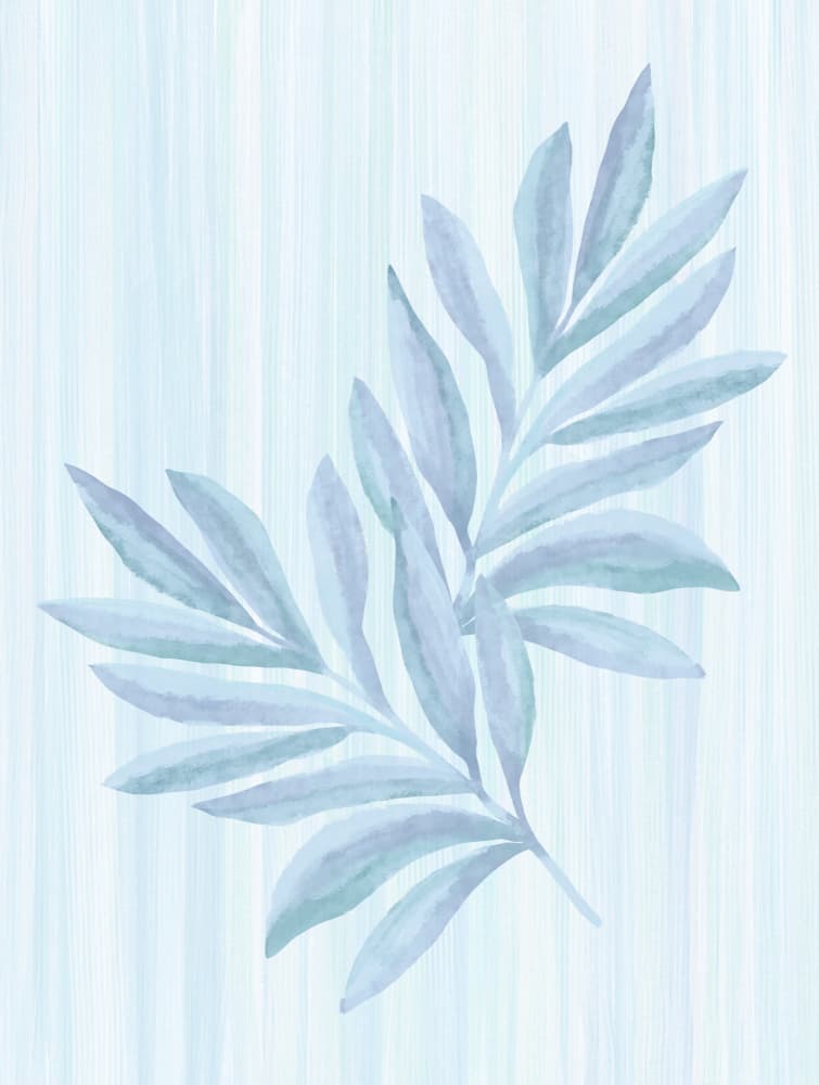 Serene Blue Botanicals by Kristian Gallagher — canvas wall art
