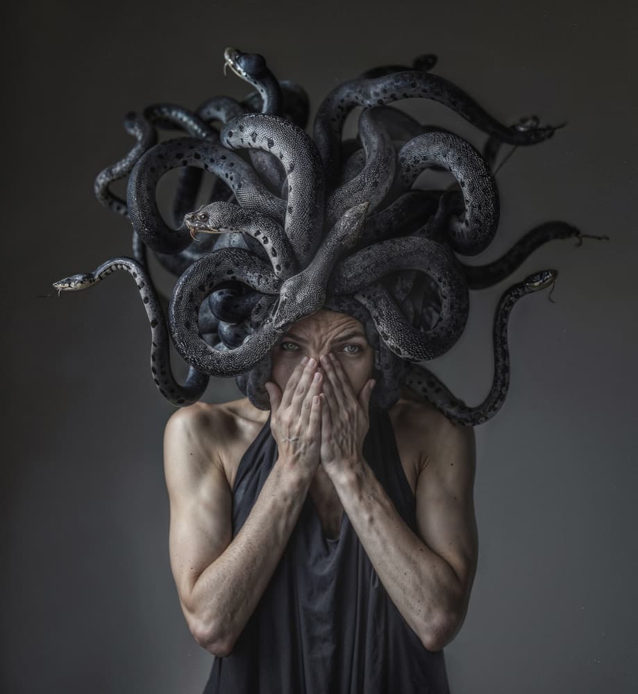 Fearful Medusa by DDiArte — canvas wall art