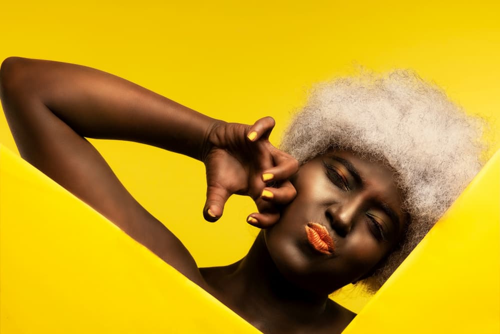 Yellow Afro Beauty by Prithul Das — canvas wall art
