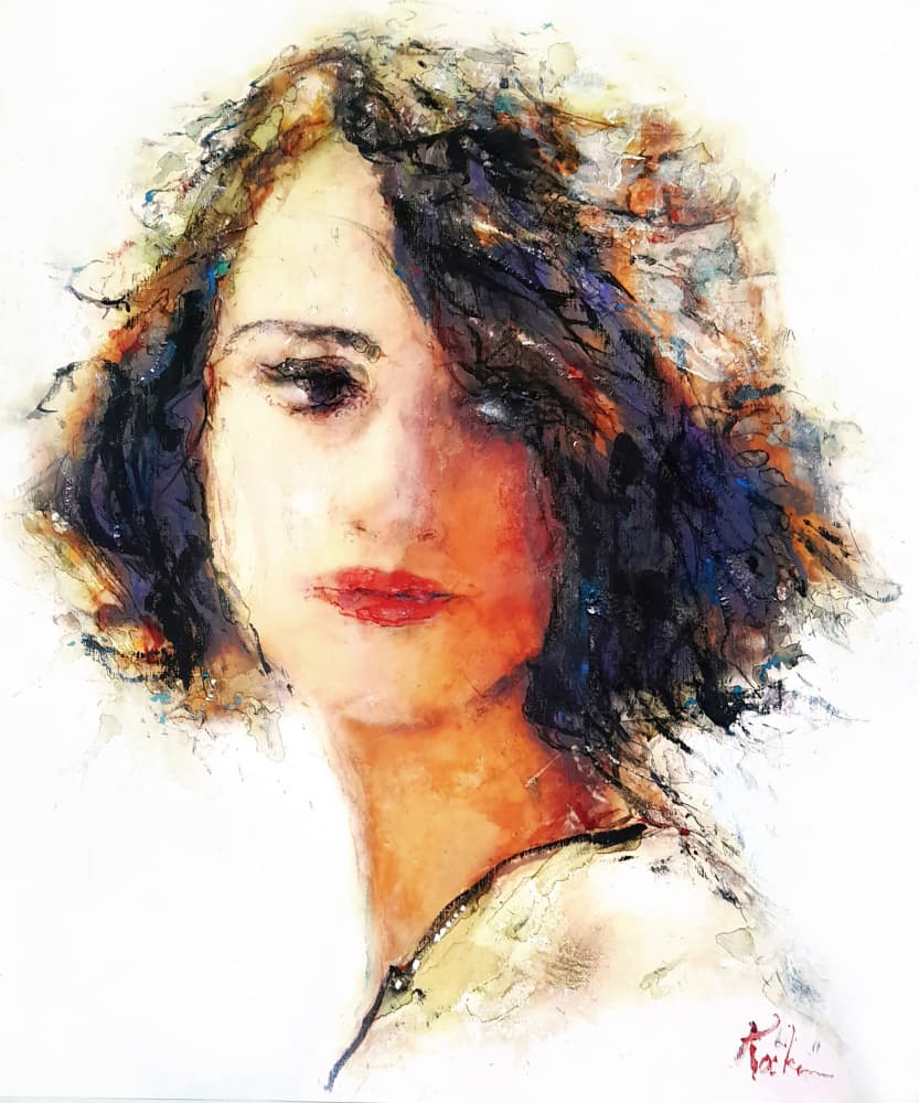 Modern Abstract Woman by Hein Kocken — canvas wall art