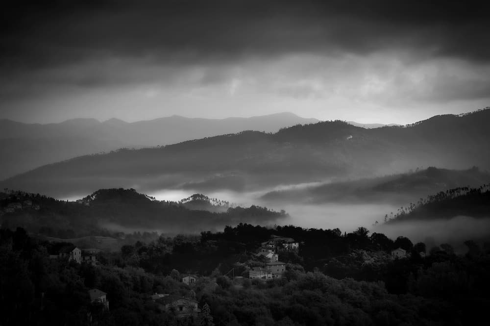 Misty Mountain Village by Milan Uhrin AFIAP AZSF — canvas wall art