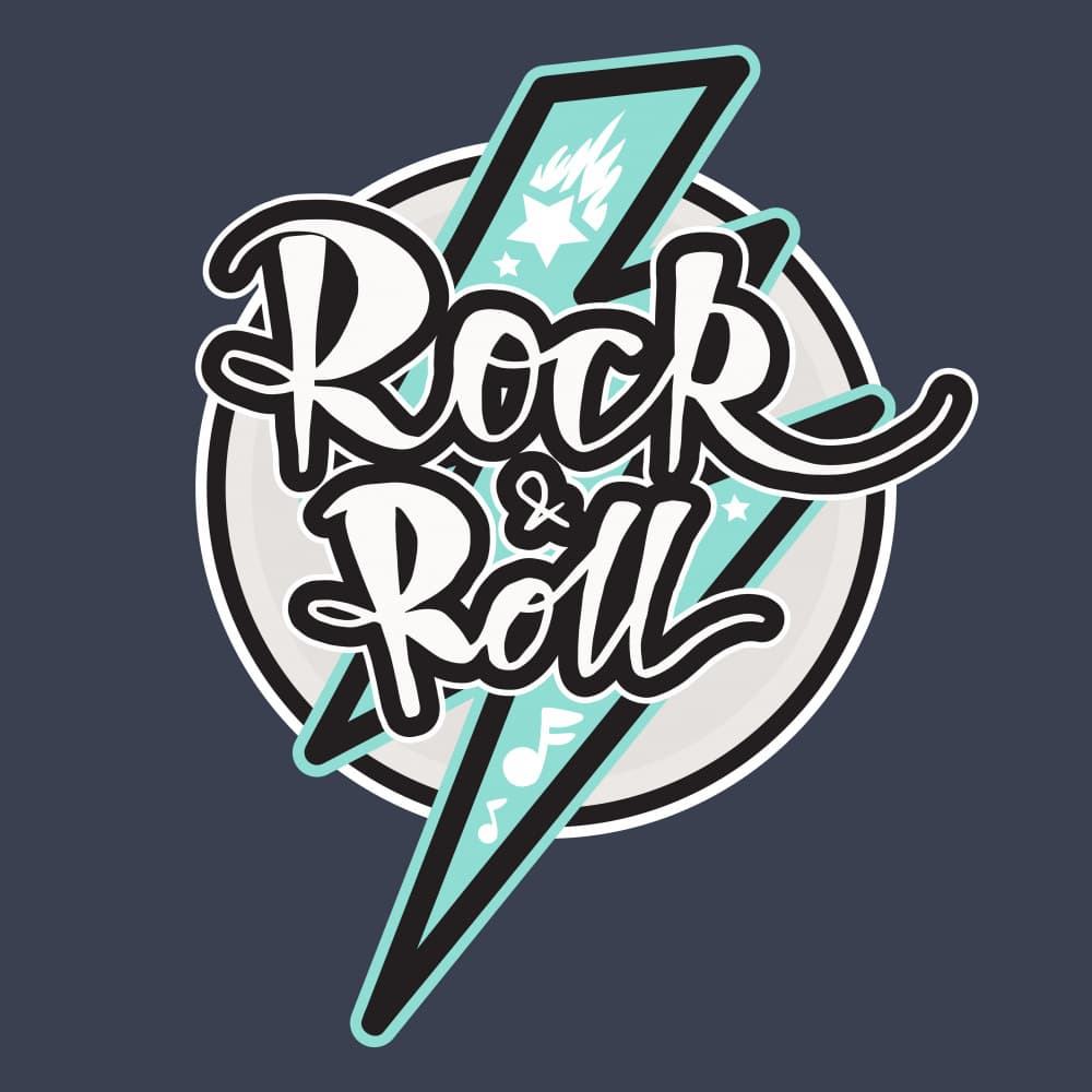 Rock And Roll Lightning by Marika Barsrsind — canvas wall art