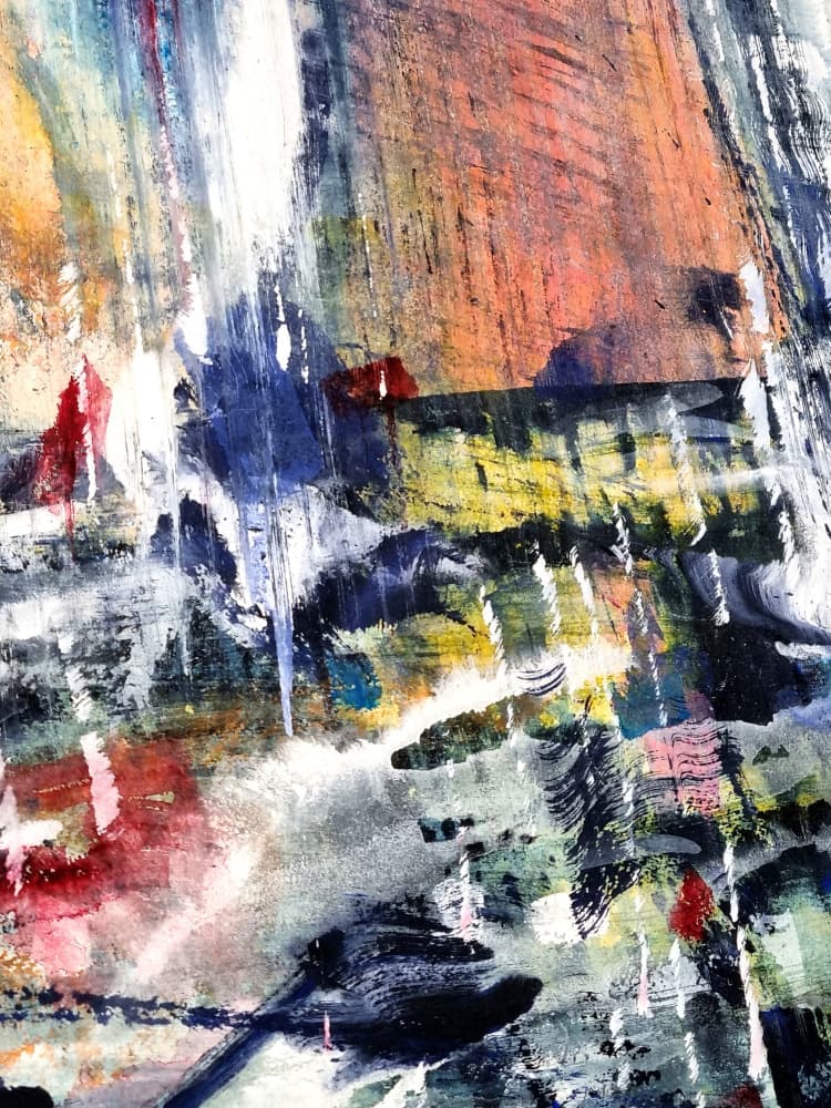 Dynamic Abstract Brushstrokes by David Antonides — canvas wall art
