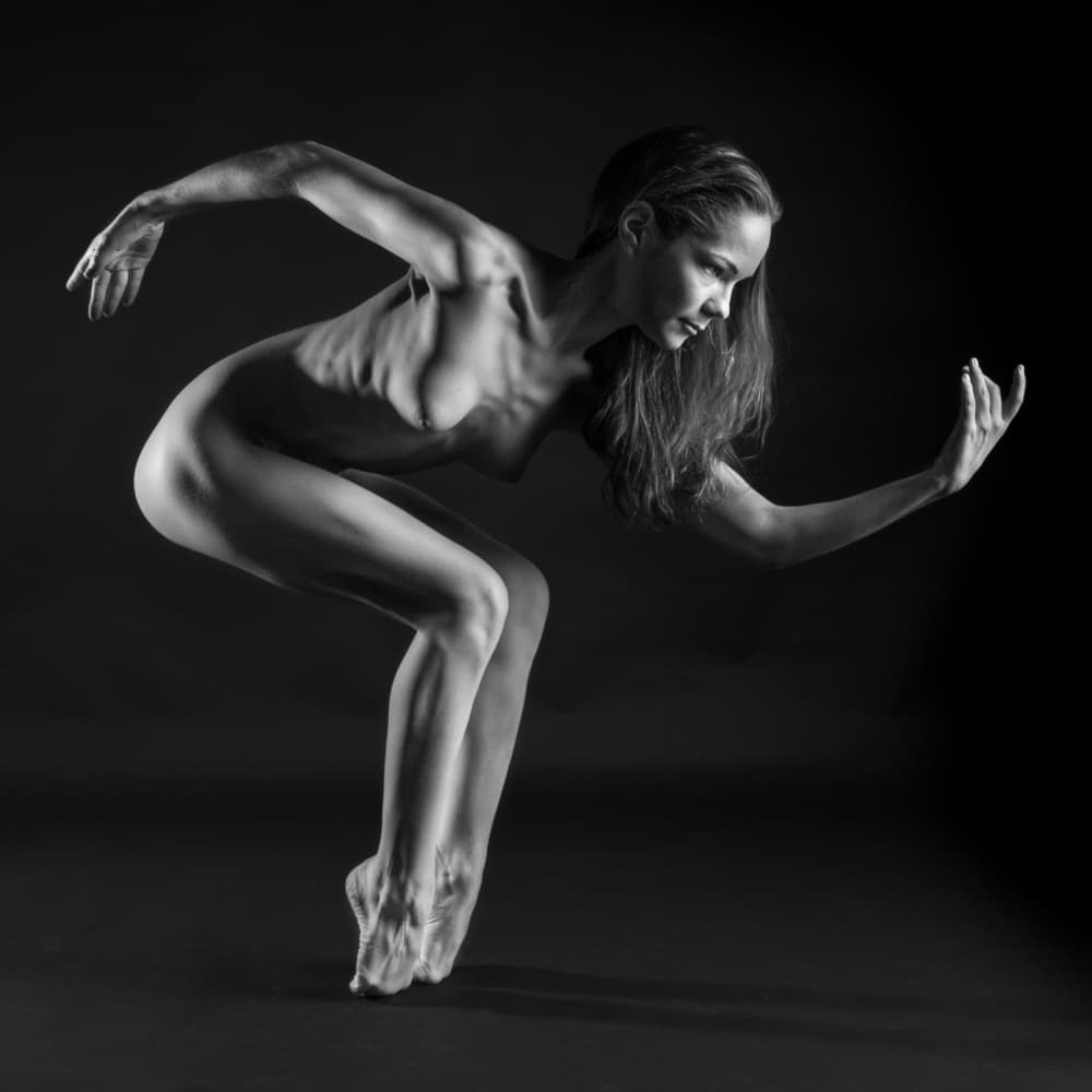 Graceful Nude Dancer by MagnusPhotos — canvas wall art