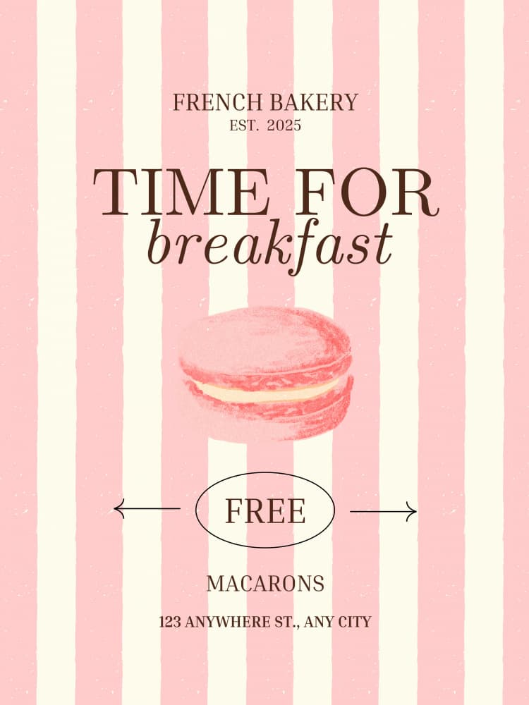 French Bakery Macaron by Elizabeth C — canvas wall art