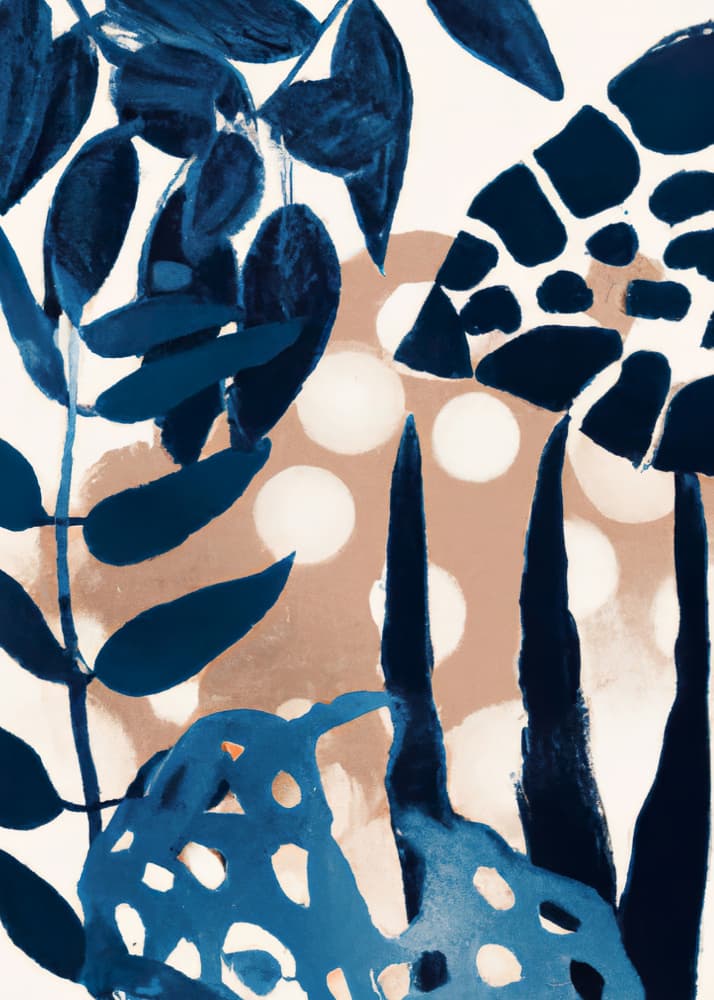Abstract Tropical Garden by Merel Takken — canvas wall art