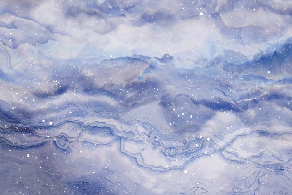 Mystic Winter Waves by uplusmestudio — canvas wall art