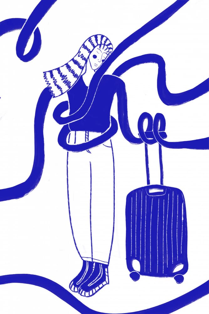 Wanderlust Woman by Mela Patterns — canvas wall art