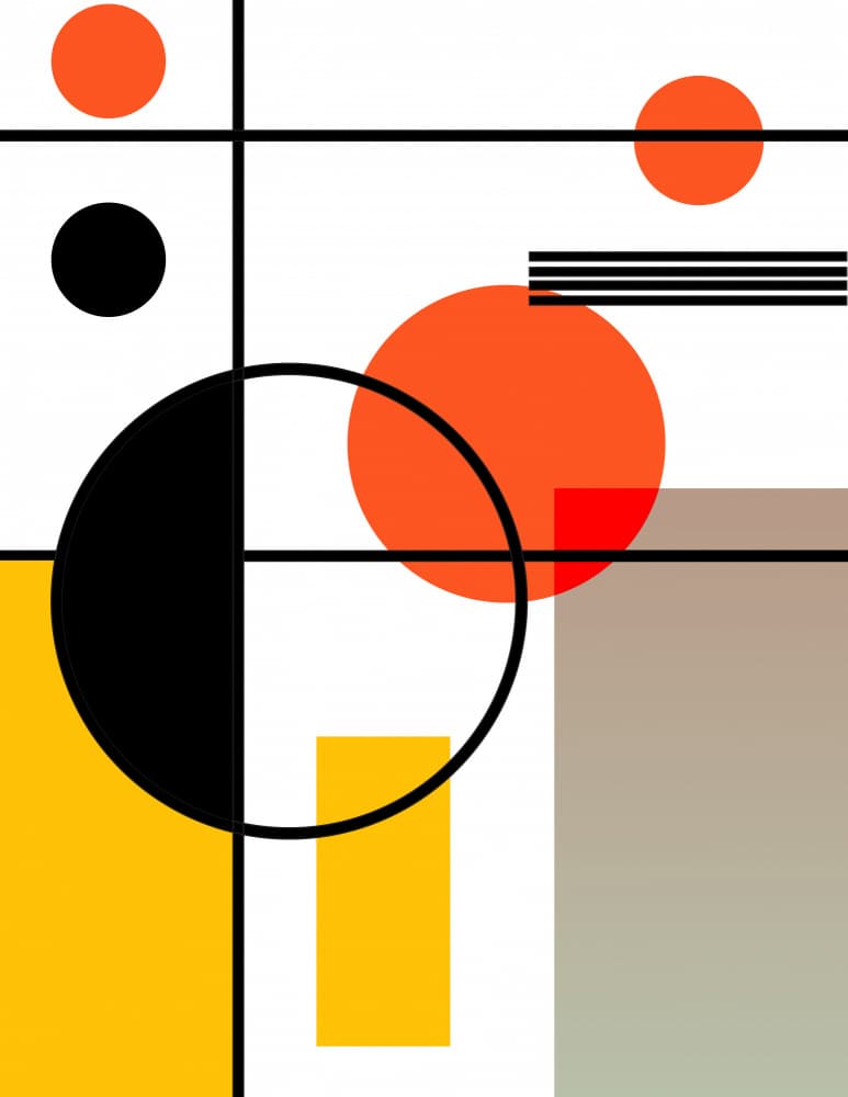 Vibrant Geometric Composition by Nicholas — canvas wall art