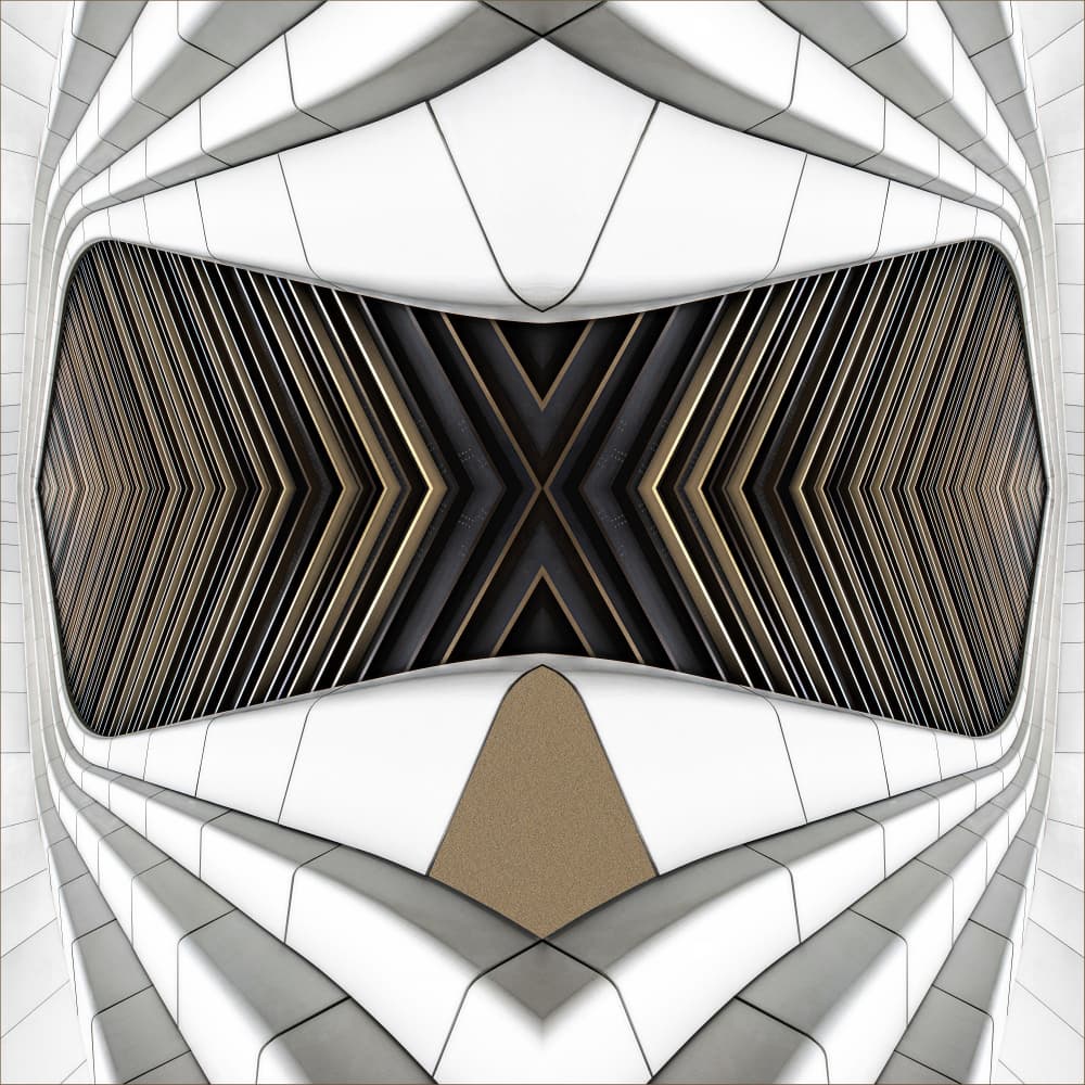 Modern Architectural Symmetry by Gilbert Claes — canvas wall art