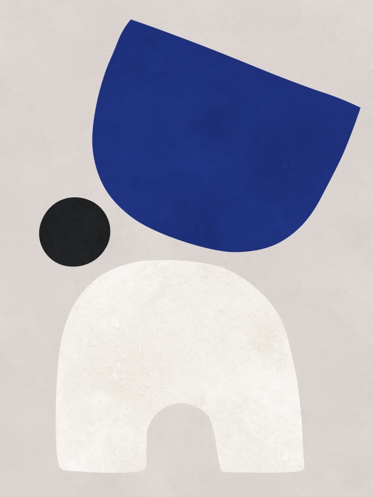 Modern Abstract Forms by Vitor Costa — canvas wall art