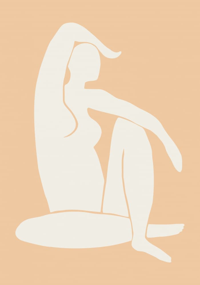 Seated Female Form by Pictufy Studio II — canvas wall art