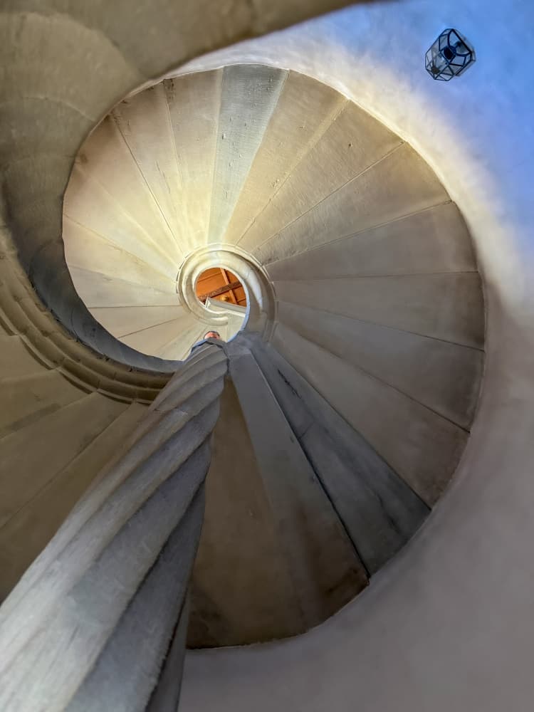 Elegant Stone Spiral by Urs Zimmermann — canvas wall art