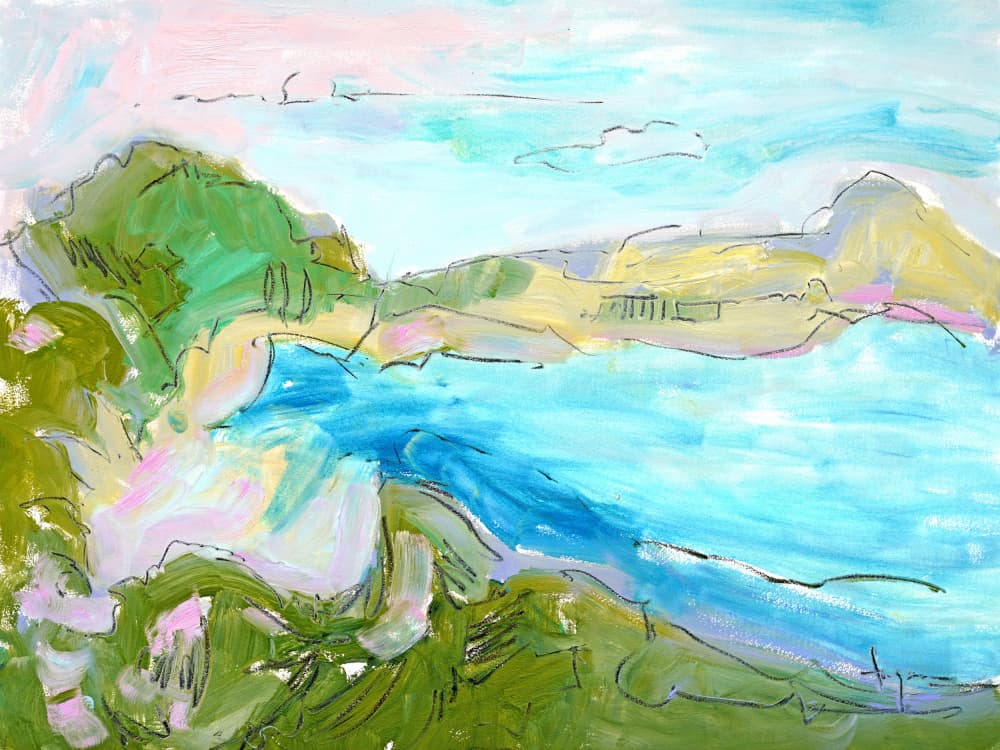Serene Coastal Waves by Dorothy Fagan — canvas wall art