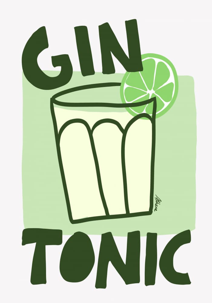 Gin Tonic by Athene Fritsch — canvas wall art