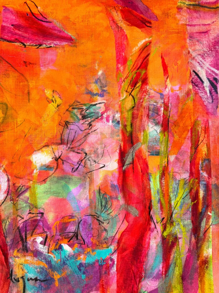 Vibrant Abstract Energy by Dorothy Fagan — canvas wall art