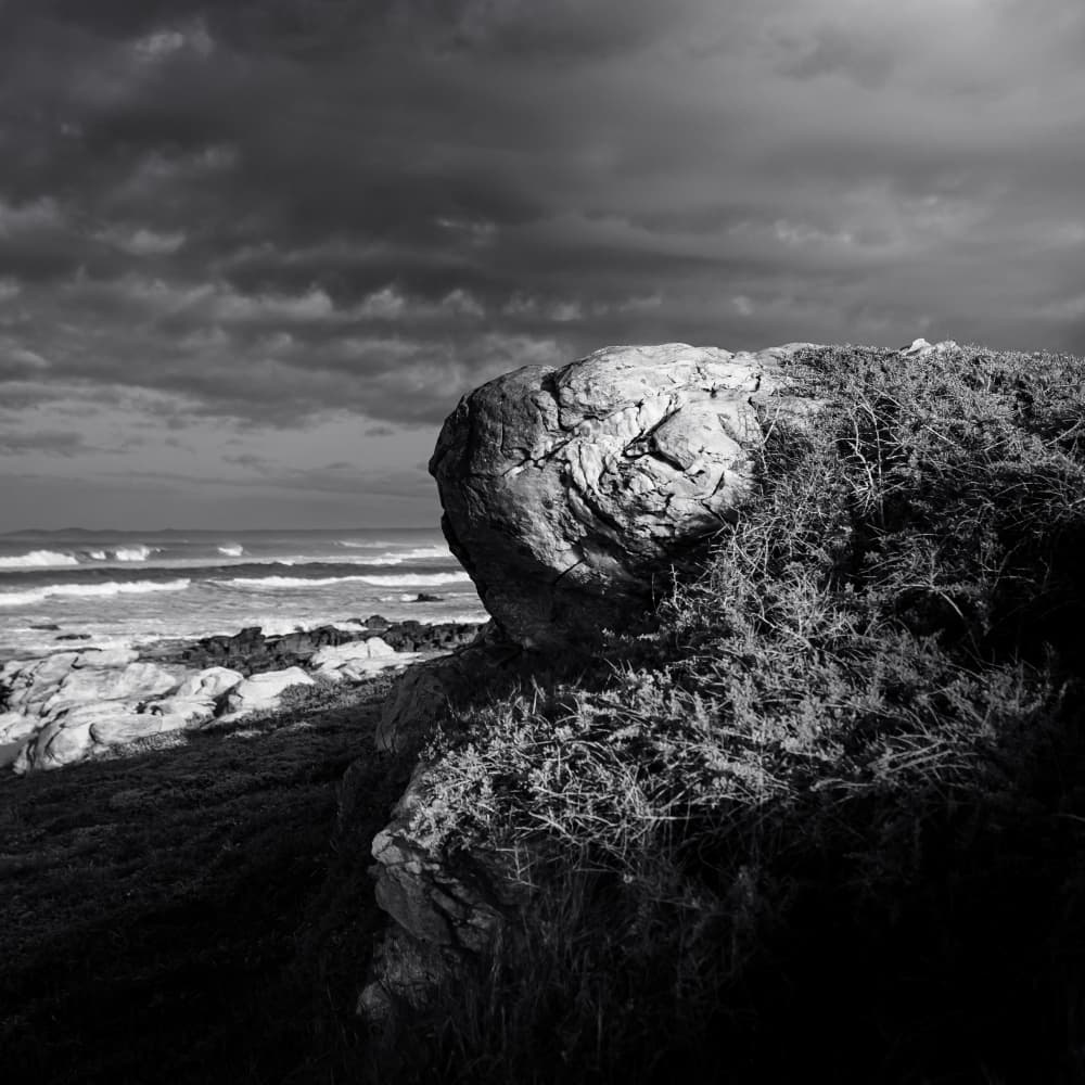 Stormy Ocean Rock by Ray Truter — canvas wall art