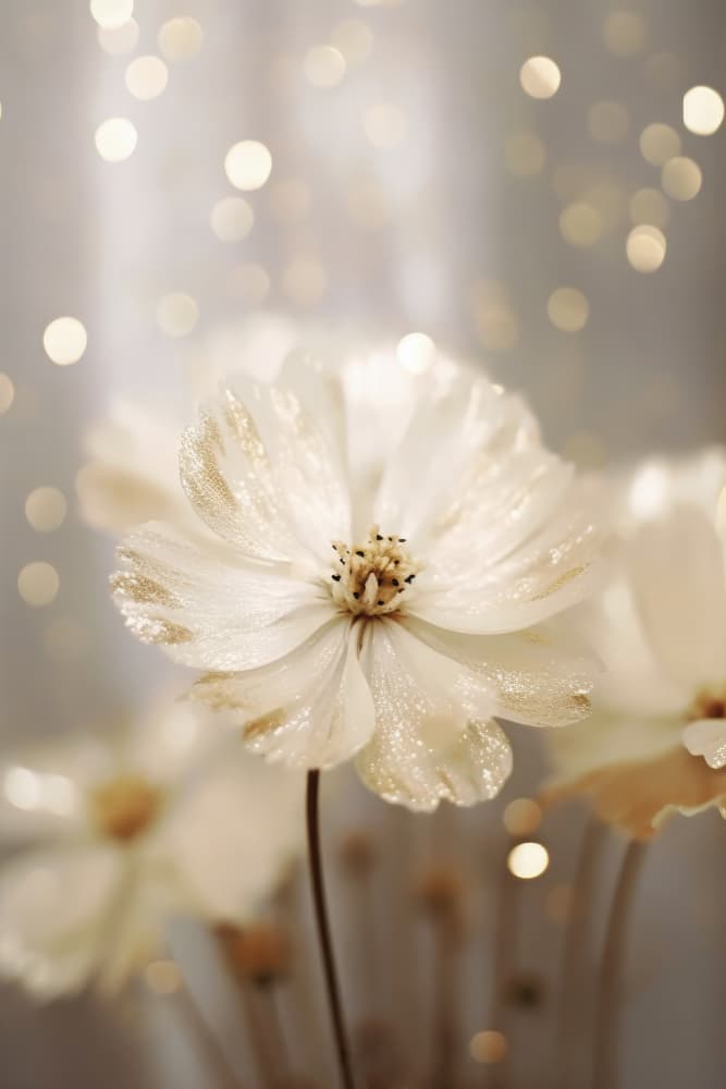 Glittering Petals by Treechild — canvas wall art