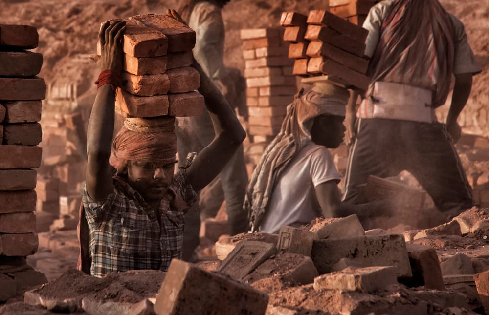Brick Kiln Laborers by Yvette Depaepe — canvas wall art
