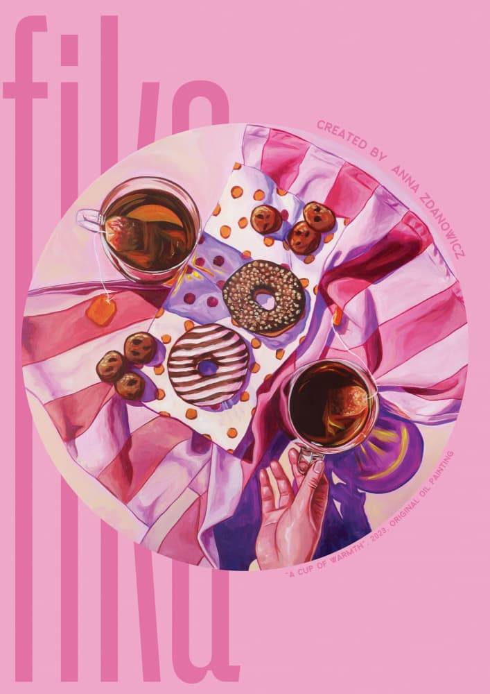 Cozy Tea and Donuts by Anna Zdanowicz — canvas wall art