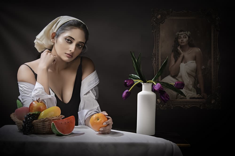 Pensive Still Life Portrait by PARTHA BHATTACHARYYA — canvas wall art