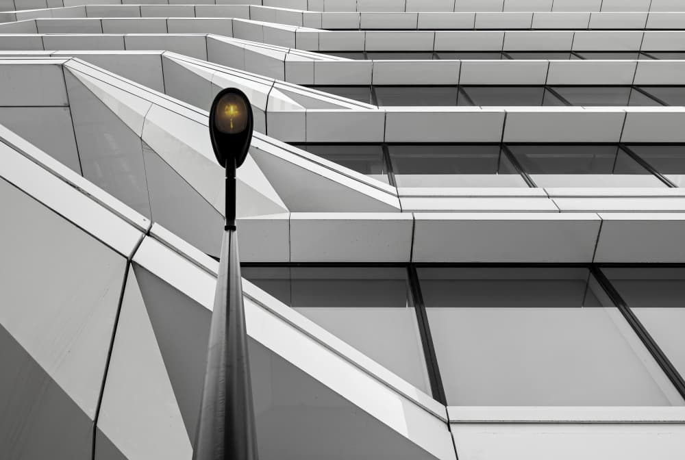 Geometric City Light by Wim Schuurmans — canvas wall art