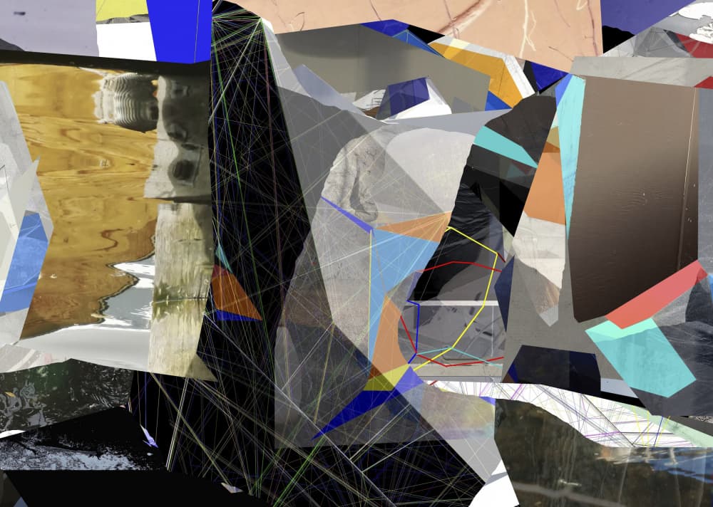 Modern Geometric Collage by Stefan Fransson — canvas wall art