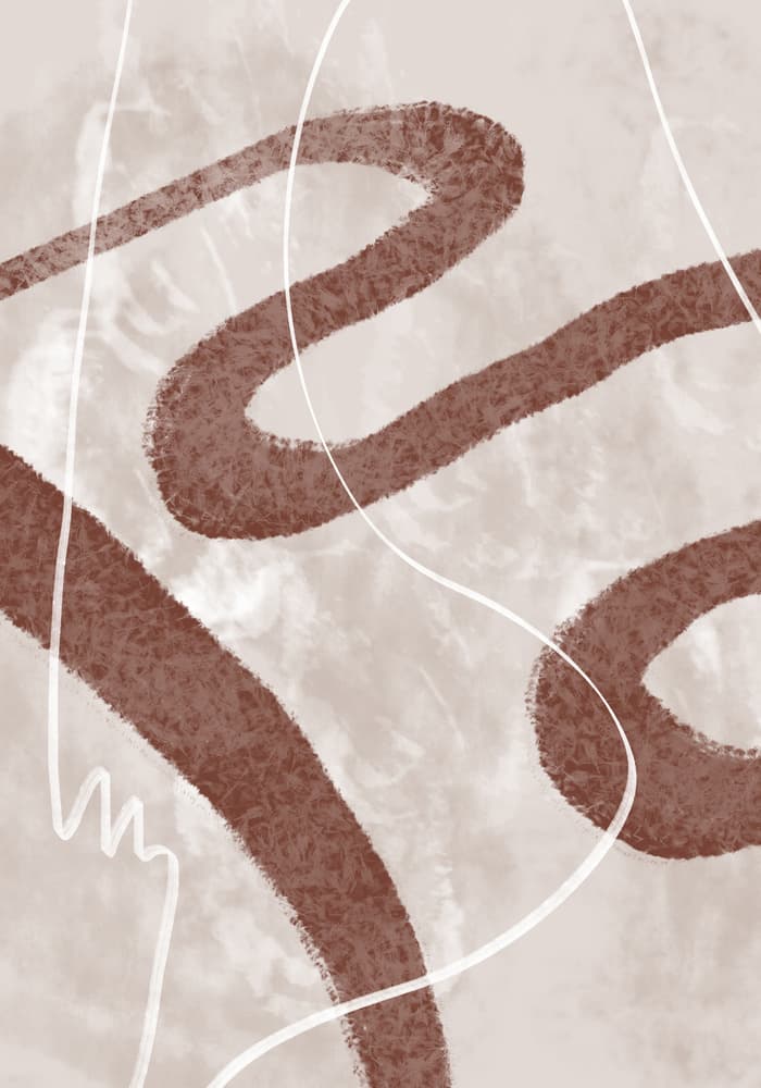 Earthy Abstract Lines by Pictufy Studio II — canvas wall art