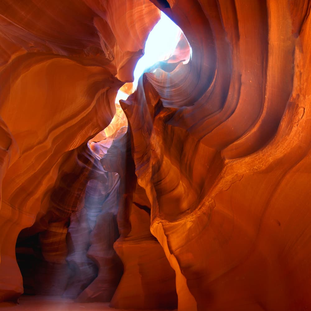 Sunlit Slot Canyon by UU — canvas wall art