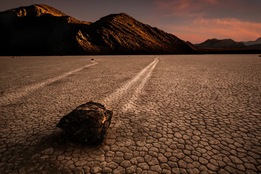 Moving Desert Stone by Jie Jin — canvas wall art