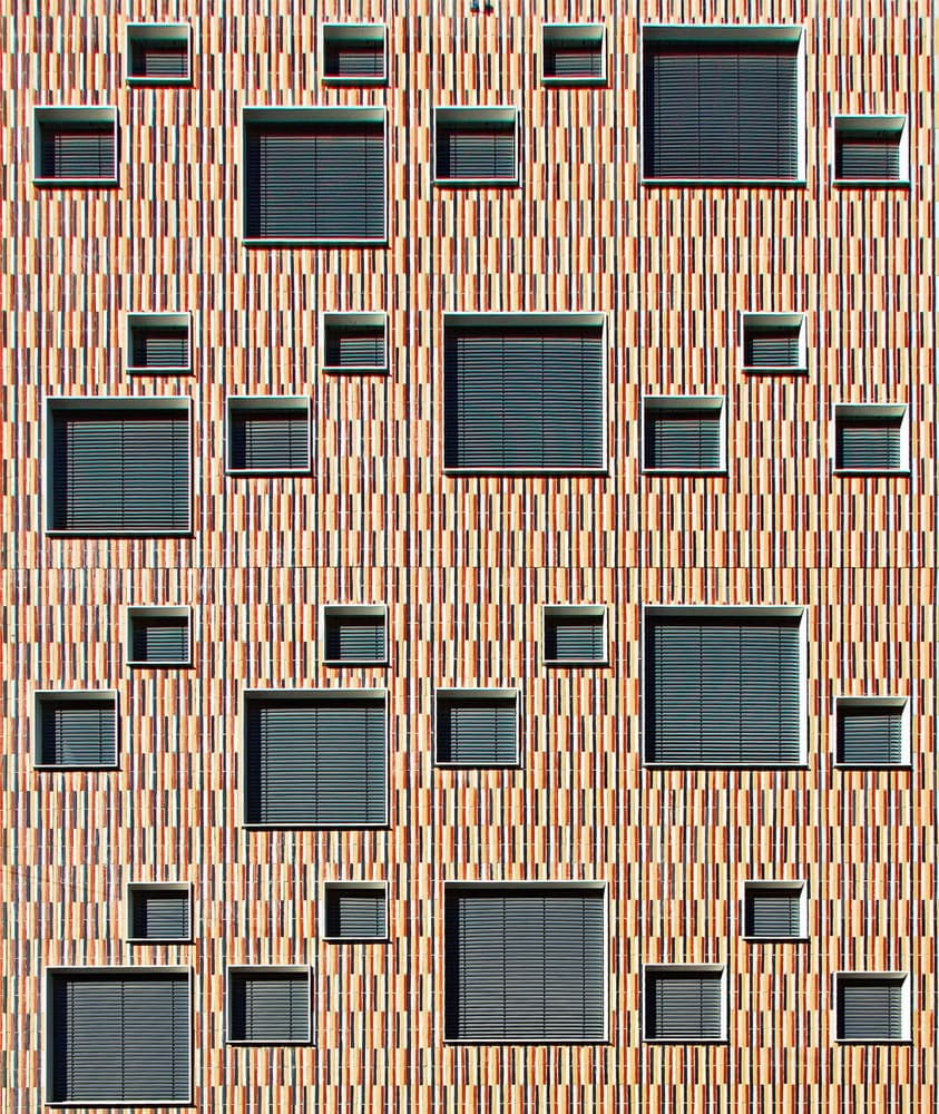 Rhythmic Facade Pattern by Hans Peter Rank — canvas wall art